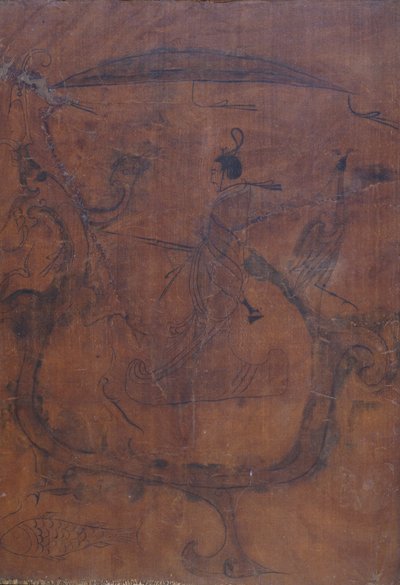 Figure Driving a Dragon by Unbekannt Unbekannt